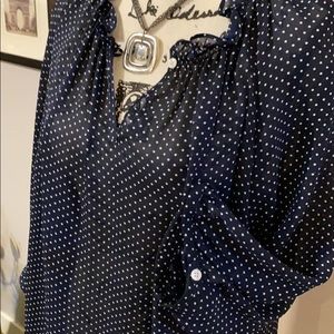 Silver square necklace. Multi-tone